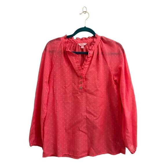 Lilly Pulitzer pullover Elsa blouse oversized XS - Picture 1 of 9